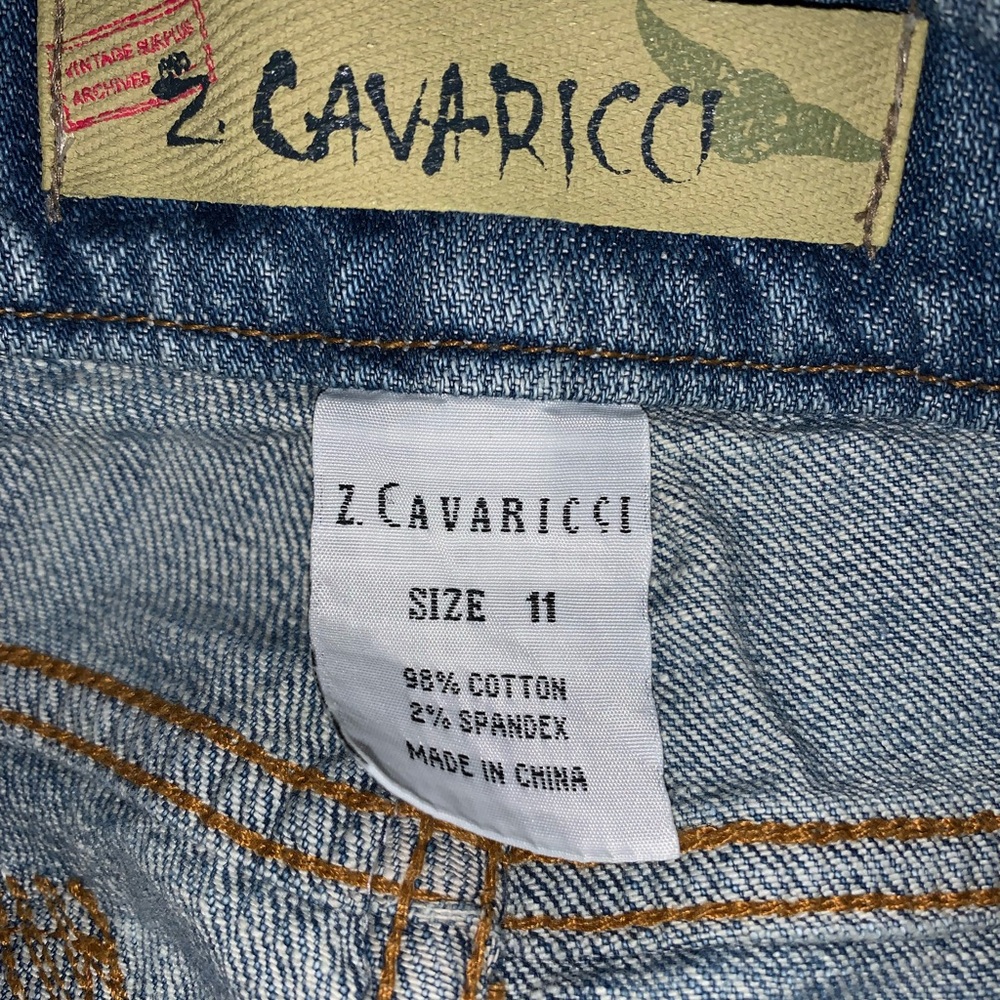 Z. Cavaricci Women’s Size 11 Embellished Graffiti Jeans Vintage Y2K - Picture 14 of 15